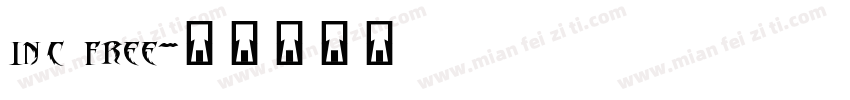 inc free字体转换